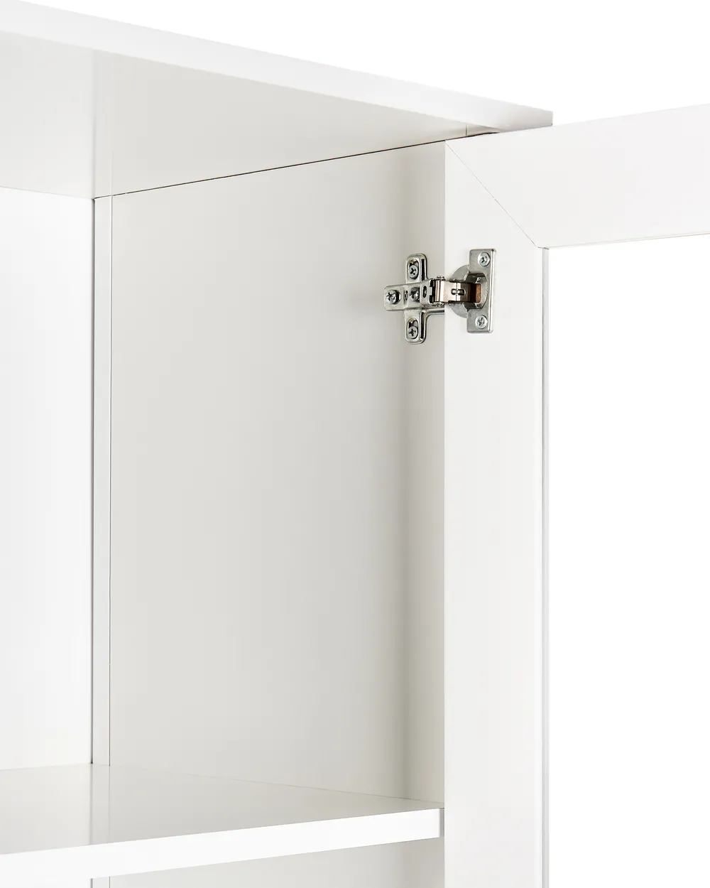 Witryna ze szklaną gablotą NORNALUP 80 cm Biały_949960