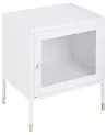 Bedside Table OSSETT Metal White