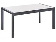 Extending Garden Dining Table BINASCO 160/220 cm 90 cm Beige_1044760