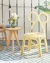 Rattan Kids Chair Yellow MIRTIA_931936