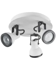3 Light Spotlight BARO Adjustable Metal White_828915