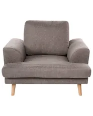 Armchair KILDAL Fabric Brown_1058389