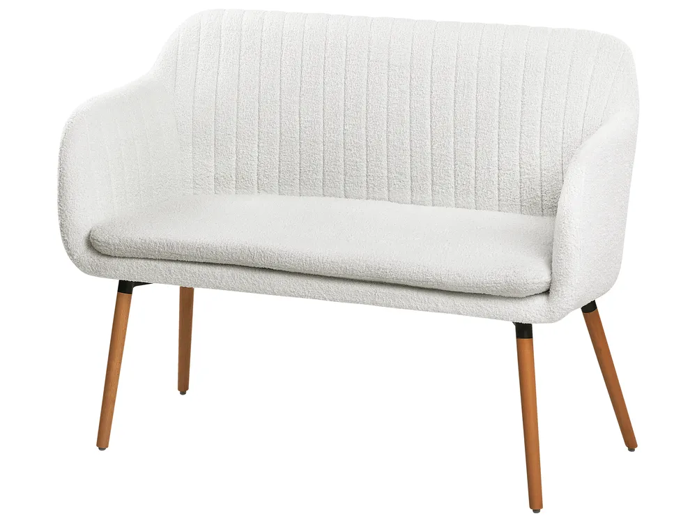 Dining Bench 2 Seater TABY Boucle Off-White_939353