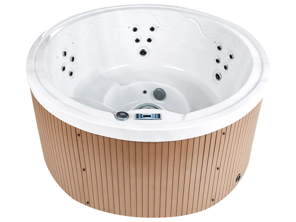 Outdoor Hot Tub with LED MARFIL Brown