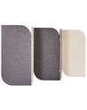 Acoustic 5 Panel Room Divider 400 x 160 cm Grey and Beige SHADY_929836