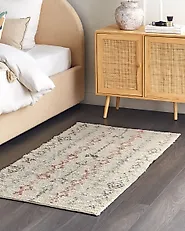 Rug DISPUR Beige 80 x 150 cm Cotton_1183596