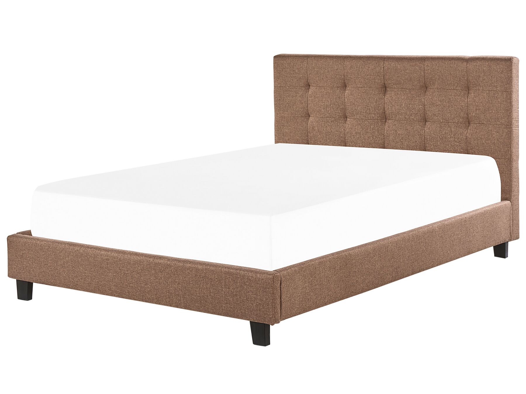 Čalouněná postel 180 x 200 cm hnědá LA ROCHELLE_833076