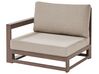 3 Seater Certified Acacia Wood Garden Sofa Dark TIMOR II_853435