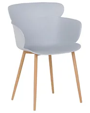 Set of 2 Dining Chairs SUMKLEY Light Grey_783761