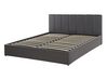 Faux Leather EU Double Size Ottoman Bed Grey DREUX_793182