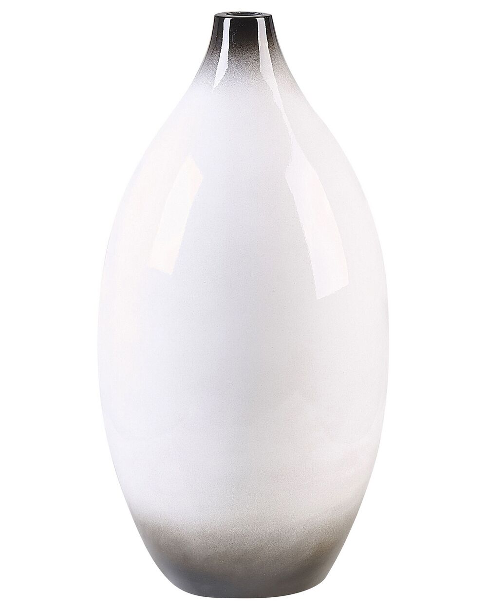 Dekorativní váza BAEZA 46 cm Keramika Bílá