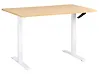 Escritorio de altura regulable manual DESTINES 120 cm x 72 cm Marrón claro/Blanco