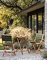 Set of 2 Garden Chairs PROSSEDI Folding Acacia Wood Green