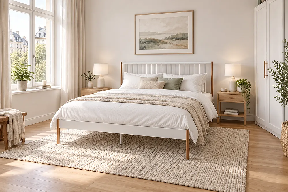 Bed Metal MAURS 180 x 200 cm (EU Super King) White_1179153