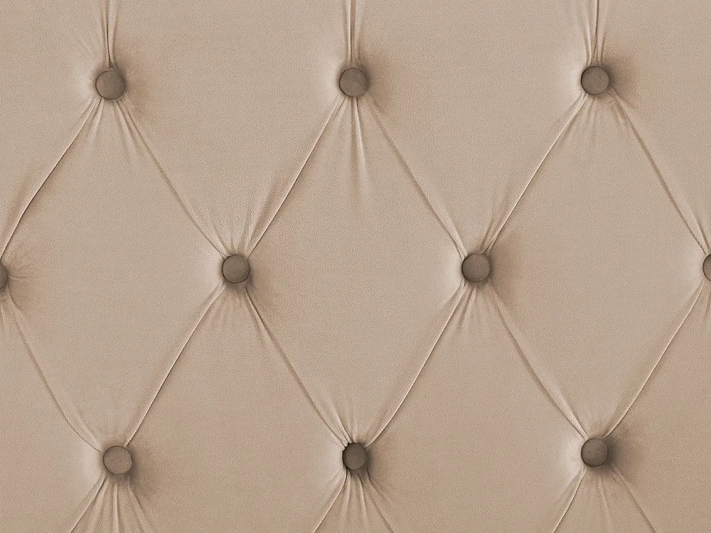 Bed Velvet LUBBON 180 x 200 cm (EU Super King) Beige_772923