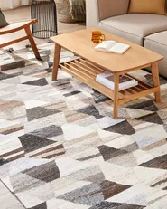 Rug ARGAVAND Beige 160 x 230 cm Kilim Wool_858279