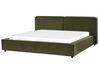 Boucle EU Super King Size Bed Green LINARDS_933722