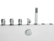 Corner Hot Tub with LED SAMANA 1530 x 710 mm White_762958