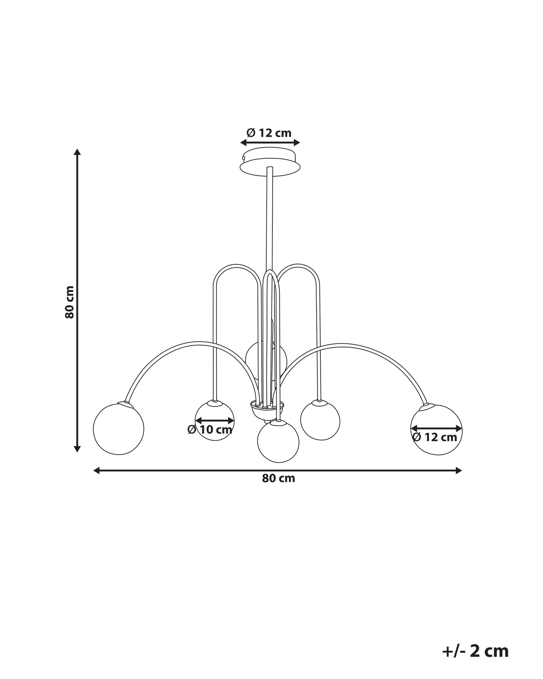 Chandelier FORBES Metal Gold_872877