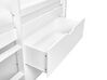 Wooden Kids Mid Sleeper Bed with Storage EU Single Size White SUSVILLE_935455