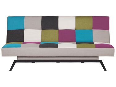Sofa rozkładana patchwork wielokolorowa LEEDS