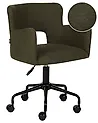 Desk Chair SANILAC II Boucle Dark Green