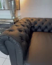 Armchair CHESTERFIELD Leather Black_994283