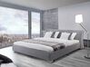 Sivá čalúnená posteľ 140 x 200 cm PARIS_743710