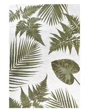 Tappeto BARZAH Verde 140 x 200 cm Cotone_854012