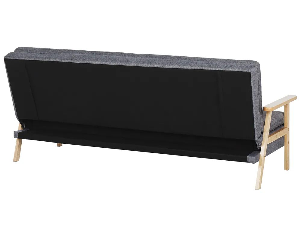 Sofa Bed 3 Seater TJORN Fabric Grey_813492