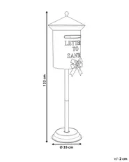 Skrzynka na listy świąteczna UTSJOKI 122 cm Czerwony_1173684
