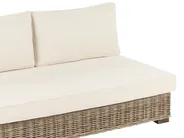 Garden Lounge Set with Table 4 Seater VARALLO Modular Rattan Grey Right Hand_954986
