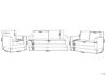 Sofa Set grau 6-Sitzer FENES_897817