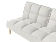 Sofa Bed 3 Seater SILJAN Fabric Off-White_968673