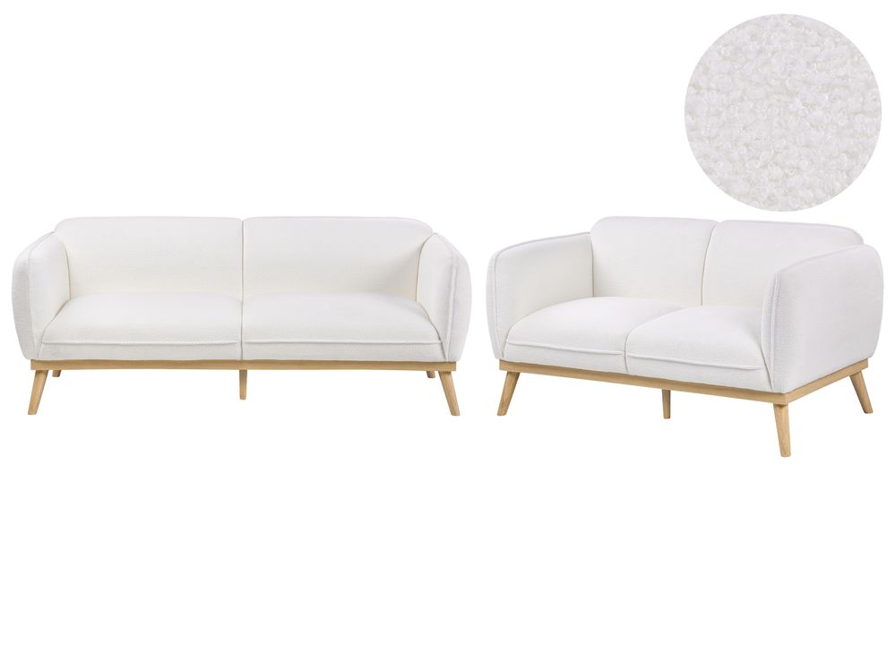 Sofasæt 5 personers LJUNG Boucle Hvid