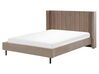 Sametová postel 160 x 200 cm taupe VILLETTE_885598