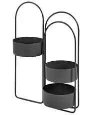 Supporto per vasi COLUTENA 56 cm Metallo Nero_933713