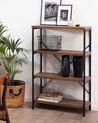 3 Tier Bookcase Dark Wood BRISBANE_758741