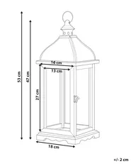 Lampion SAMAR 47 cm Drewno sosnowe Biały_817786