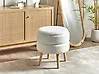 Storage Stool OKATON Boucle White