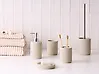 5-Piece Bathroom Accessories Set CAMANA Light Beige