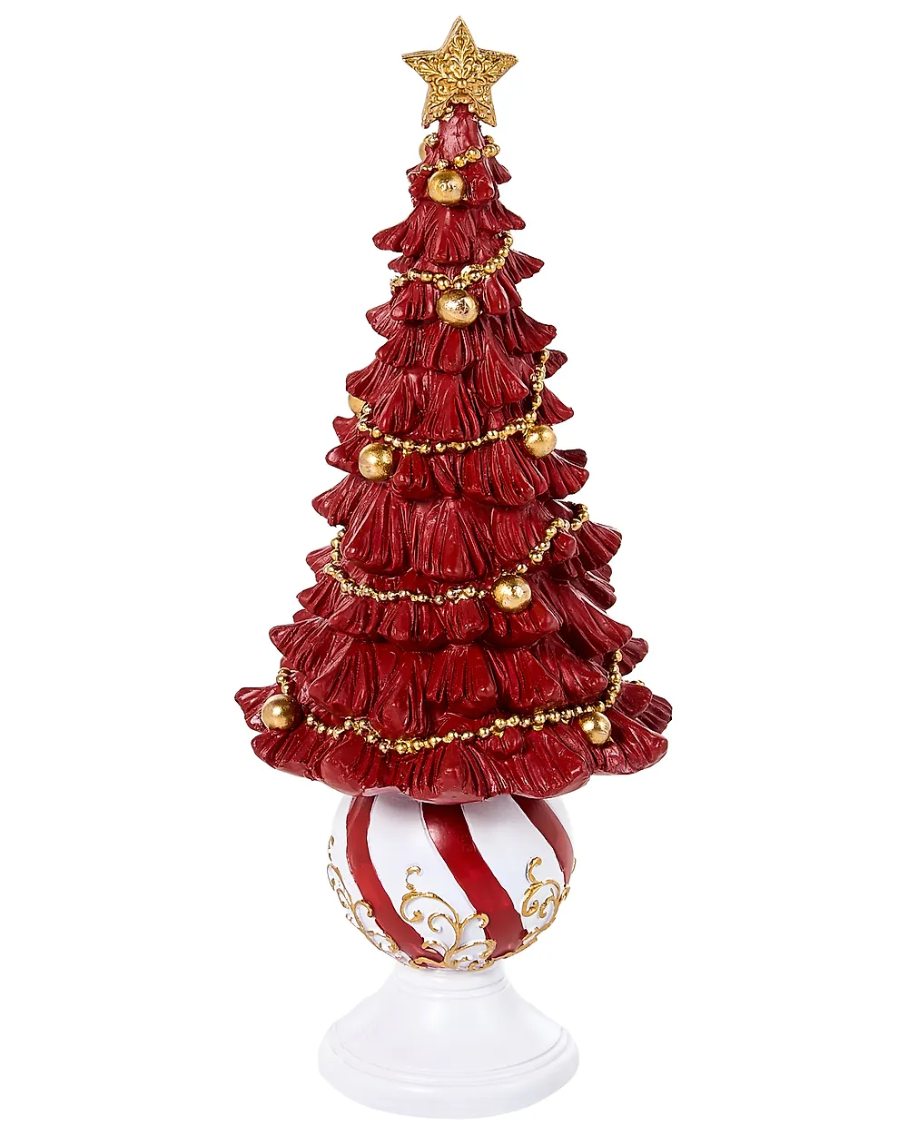 HITIS 32/32/40 cm Albero di Natale Rosso/Bianco_1175563