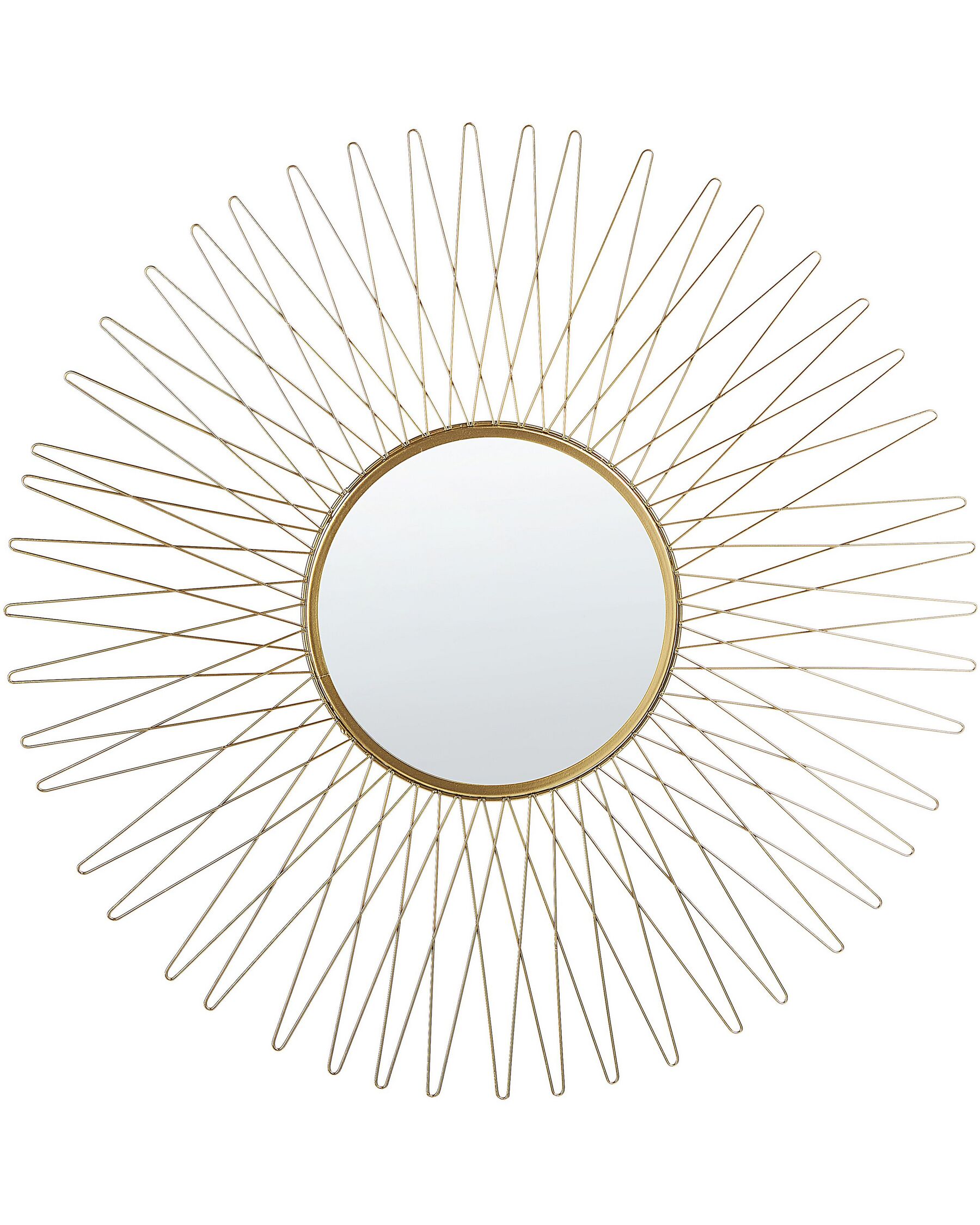 Specchio da parete a forma di sole ø 70 cm oro SAUMUR_904360