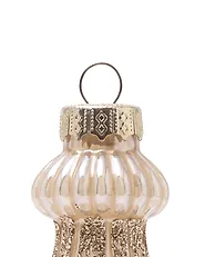 Set of 42 Baubles ICEGLOW Glass Gold_1192286