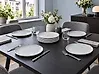Set of 8 Side Plates SESAME Stoneware Light Grey 21 cm