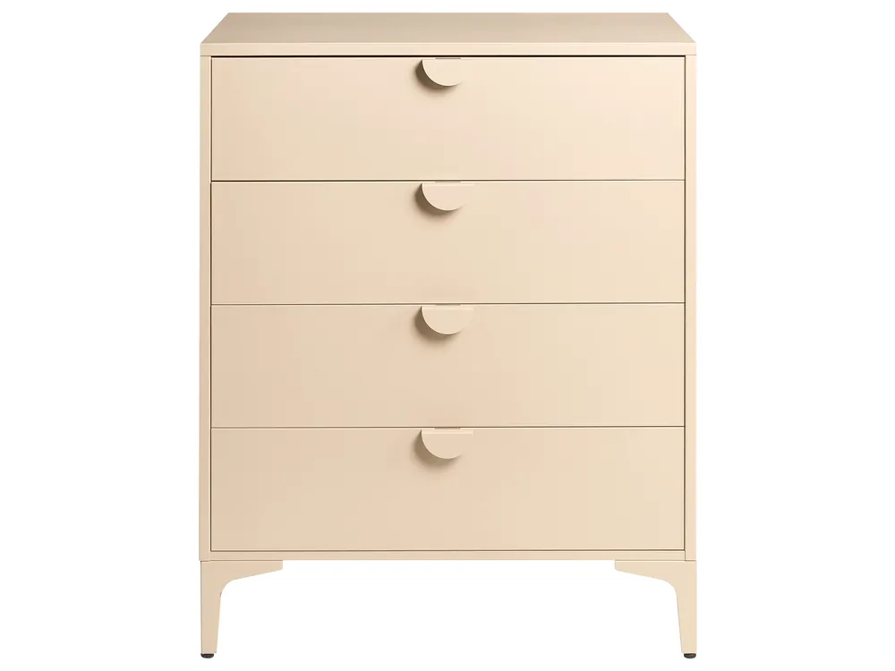 Komoda 4 szuflady ARDURA Metal Beżowy_1077688