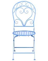 Set of 2 Garden Chairs ALBINIA Metal Blue_1016104