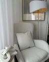 Boucle Rocking Chair Cream White and Black ANASET_928875