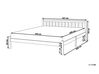 Dřevěná postel 160 x 200 cm bílá FLORAC_753568