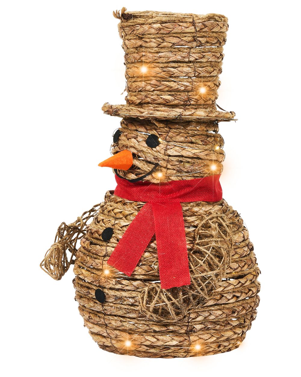Decorazione natalizia LED OLAFSVIK 52 cm Pupazzo di neve Naturale